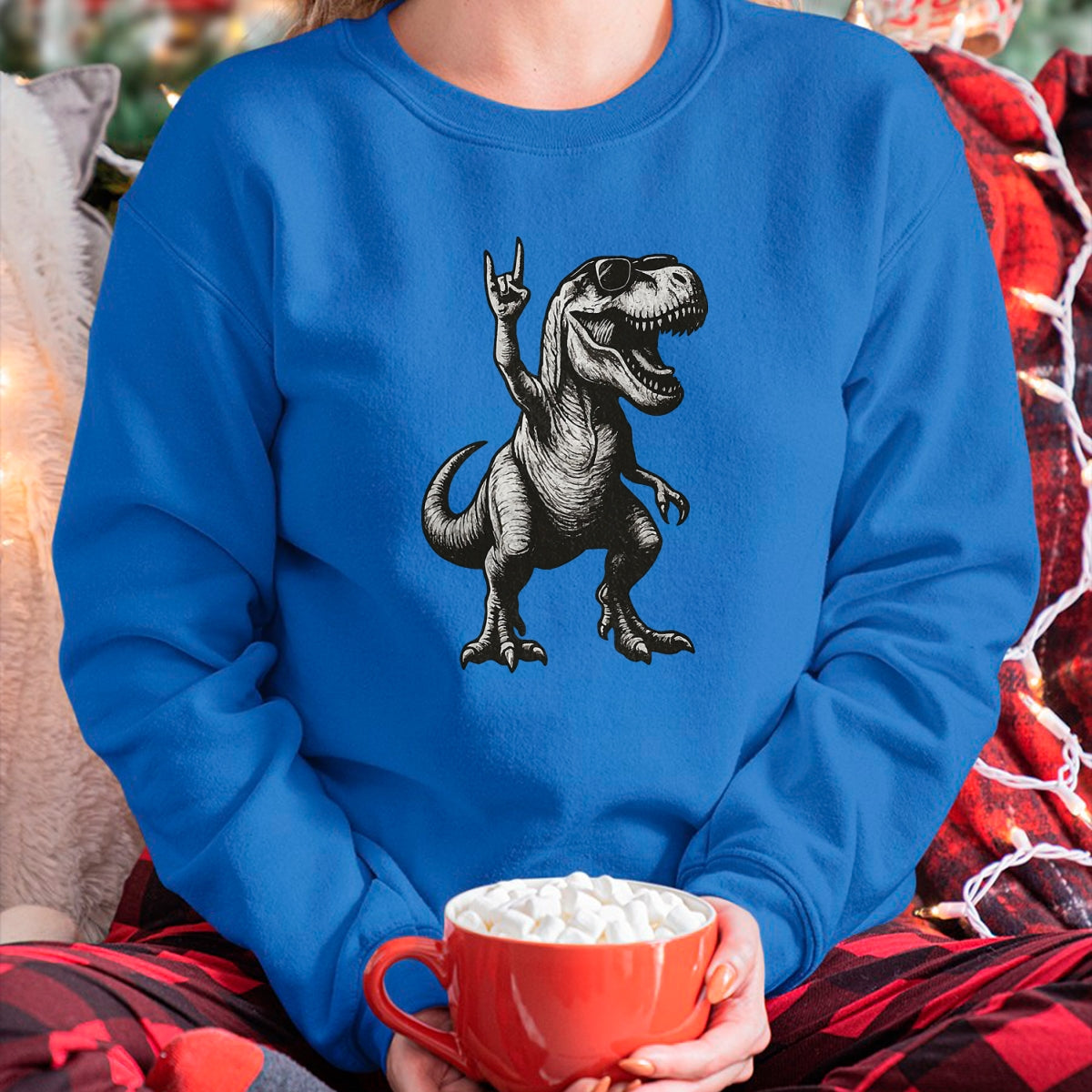 Best Dinosaur Lover Shirt, Funny Dinosaur UnisexT-Shirt/Hoodie/Sweatshirt HLT00 - Cool Dinosaur Rock Sign Sunglasses T-Rex T-Shirt, Men, Black, 3X-Large