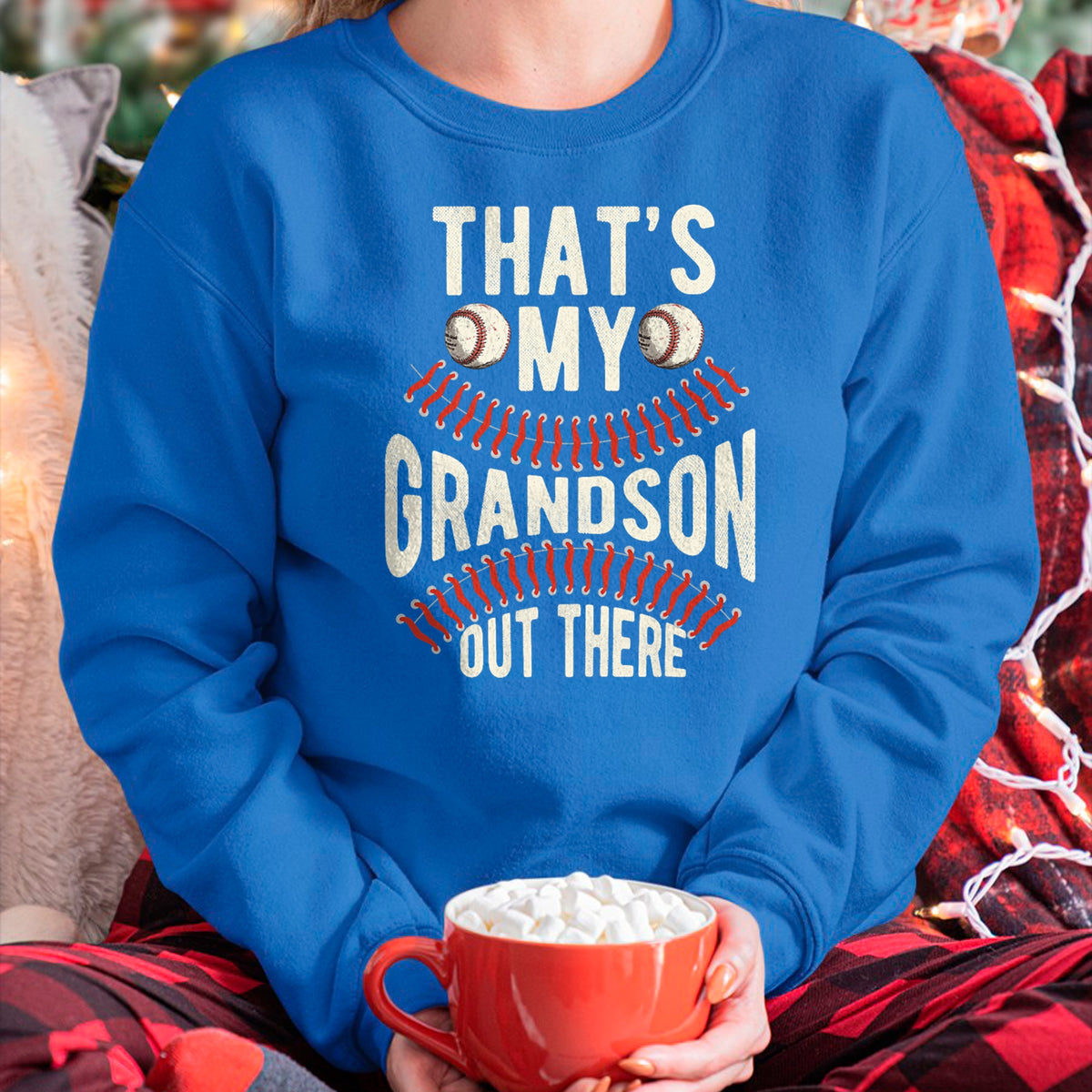 Best Grandpa Shirt, Proud Grandpa Unisex T-Shirt/Hoodie/Sweatshirt HLT00 - That's My Grandson Out There Baseball Men Grandpa Baseball T-Shirt