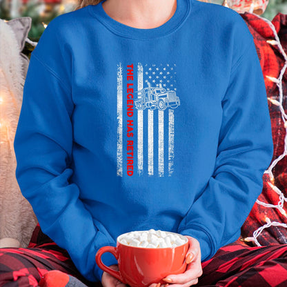 Best Truck Driver Life Shirt, Funny Trucker UnisexT-Shirt/Hoodie/Sweatshirt HLT00 - Retired Truck Driver - Patriotic Trucker - American Flag T-Shirt