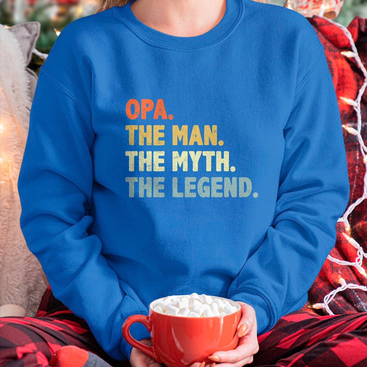 Best Grandpa Shirt, Proud Grandpa Unisex T-Shirt/Hoodie/Sweatshirt HLT00 - Opa The Man Myth Legend Father’s day gift for Grandpa G-Dad T-Shirt