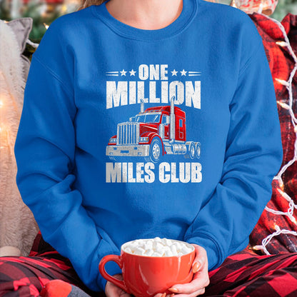 Best Truck Driver Life Shirt, Funny Trucker UnisexT-Shirt/Hoodie/Sweatshirt HLT00 - One Million Miles Club Funny Truck Driver Trucker T-Shirt
