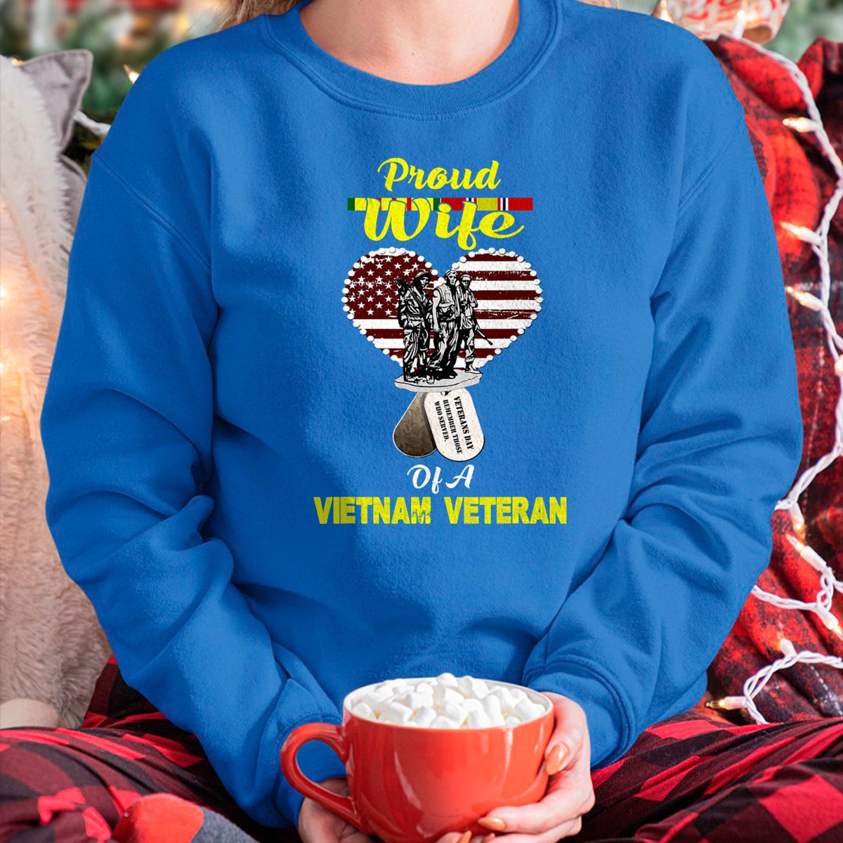 Best Wife Shirt, Wife and Husband Unisex T-Shirt/Hoodie/Sweatshirt HLT00 - Gift for wife T shirt, lucky wife   Proud Wife Of A Vietnam Veteran T shirt