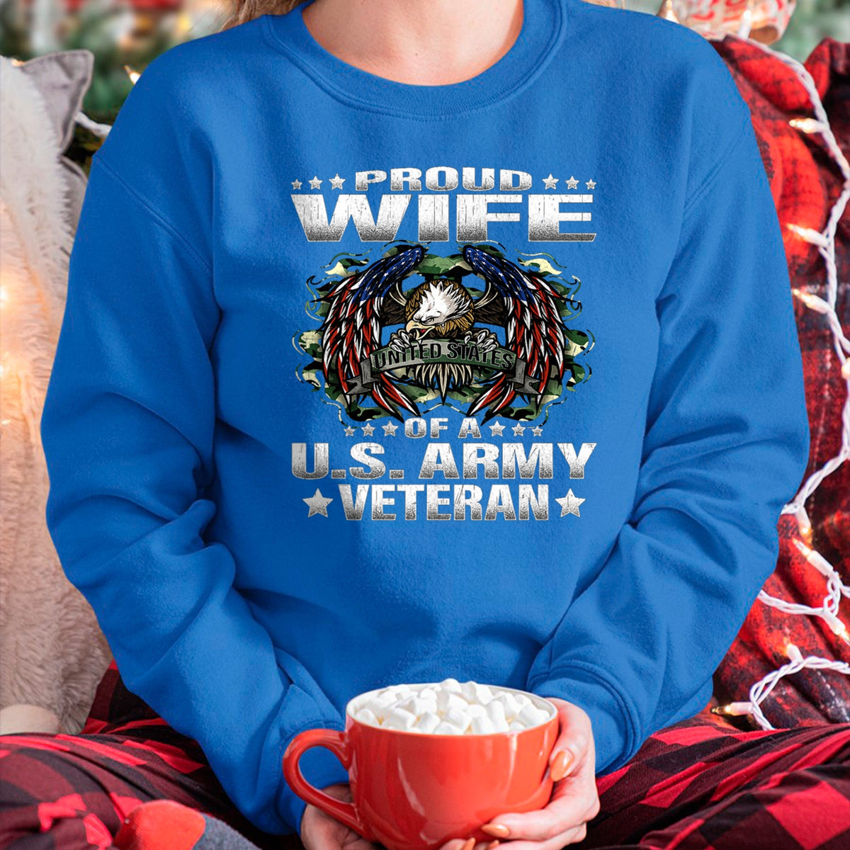 Best Wife Shirt, Wife and Husband Unisex T-Shirt/Hoodie/Sweatshirt HLT00 - Gift for wife T shirt, lucky wife   Proud Wife Of A US Army Veteran Military Vet's Spouse T-Shirt