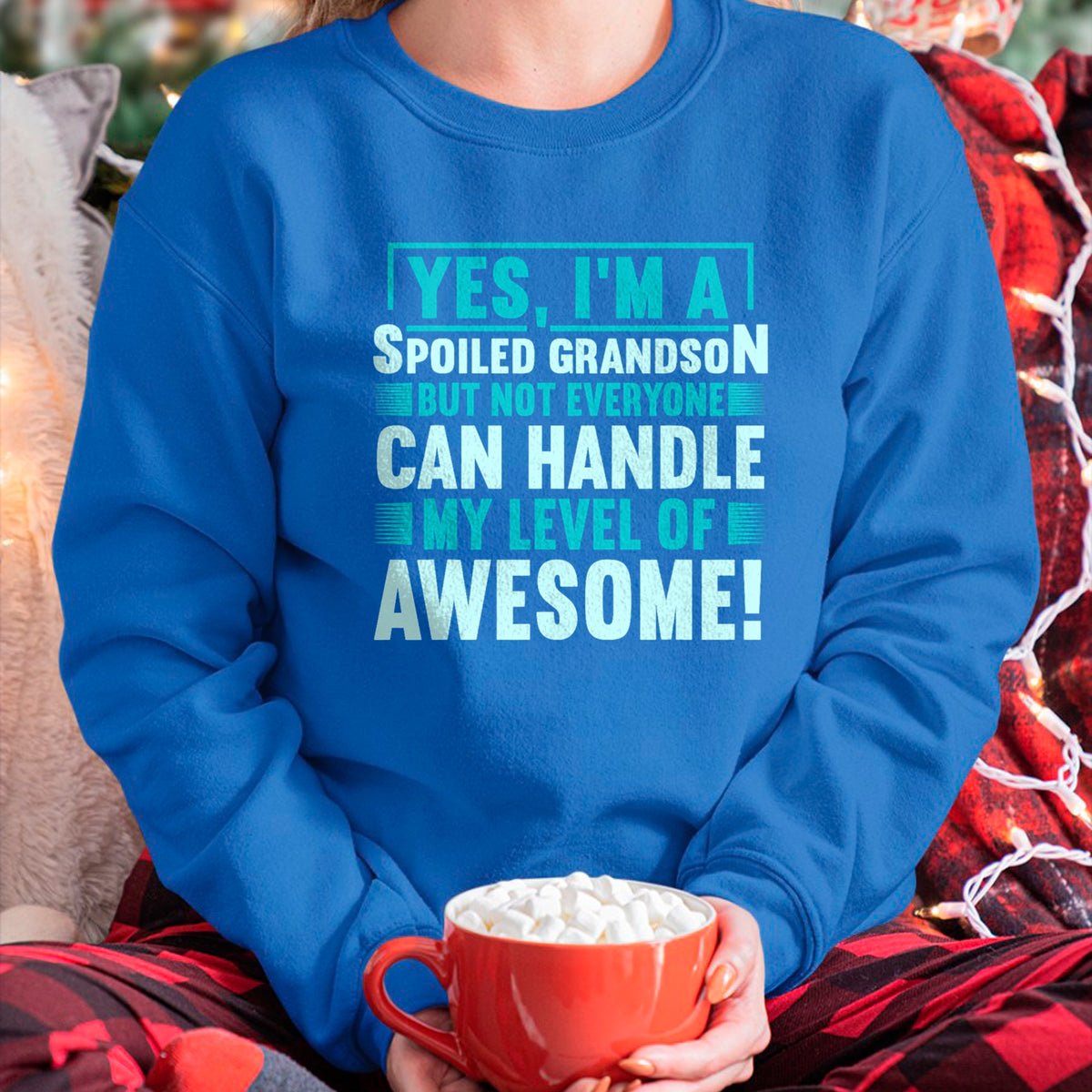 Best Grandpa Shirt, Proud Grandpa Unisex T-Shirt/Hoodie/Sweatshirt HLT00 - Grandma Spoiled Grandson Grandparents T-Shirt