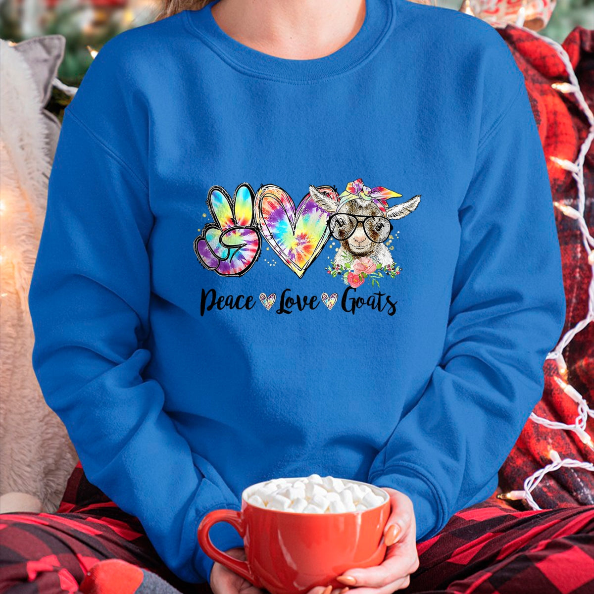 Best Farmer Life Shirt, Funny Farmer UnisexT-Shirt/Hoodie/Sweatshirt HLT00 - Tie Dye Peace Love Goats Farm Girl Goat Lover Funny T-Shirt