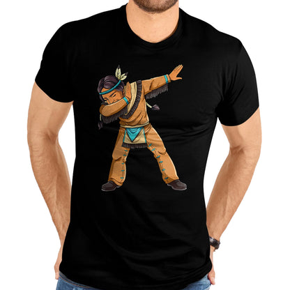 Native American T-Shirts, Vintage Native American Unisex T-Shirt/Hoodie/Sweatshirt HLT00 - American Flag - Dabbing Native American Men T-Shirt (1)