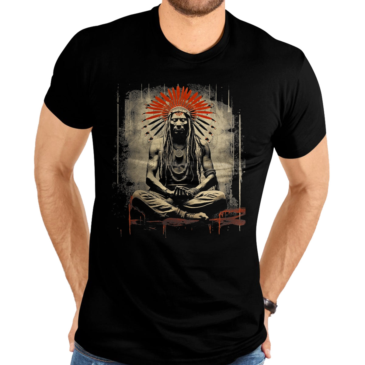 Native American T-Shirts, Vintage Native American Unisex T-Shirt/Hoodie/Sweatshirt HLT00 - Native American Indian  Vintage Cherokee Indigenous Art 19 T-Shirt