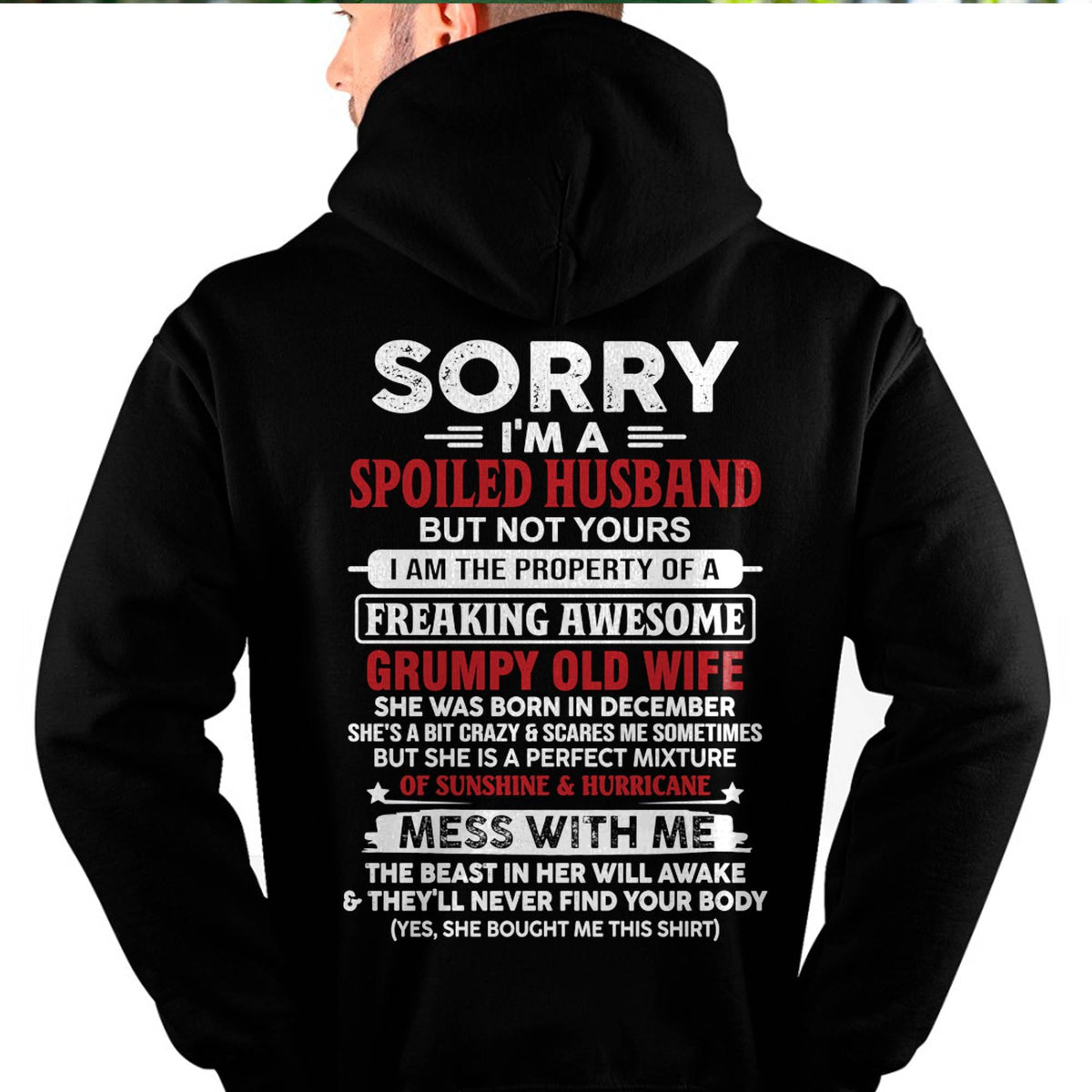 December - Spoiled Husband - Perfect Gift From Wife - HLT12 (SKU11-02-12)