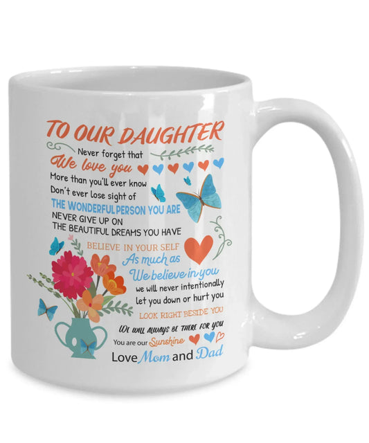 TO DAUGHTER MUG - GIFT FROM MOM & DAD - HLT00