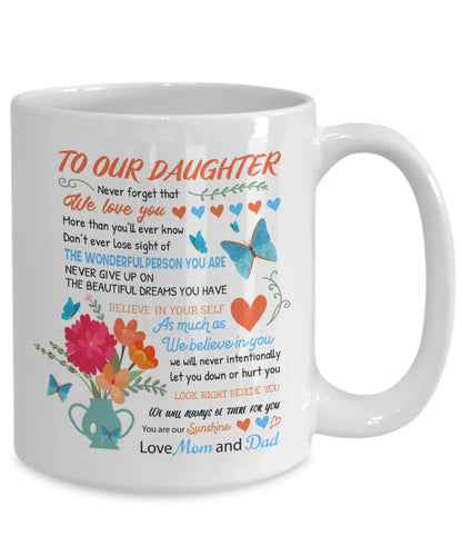 TO DAUGHTER MUG - GIFT FROM MOM & DAD - HLT00