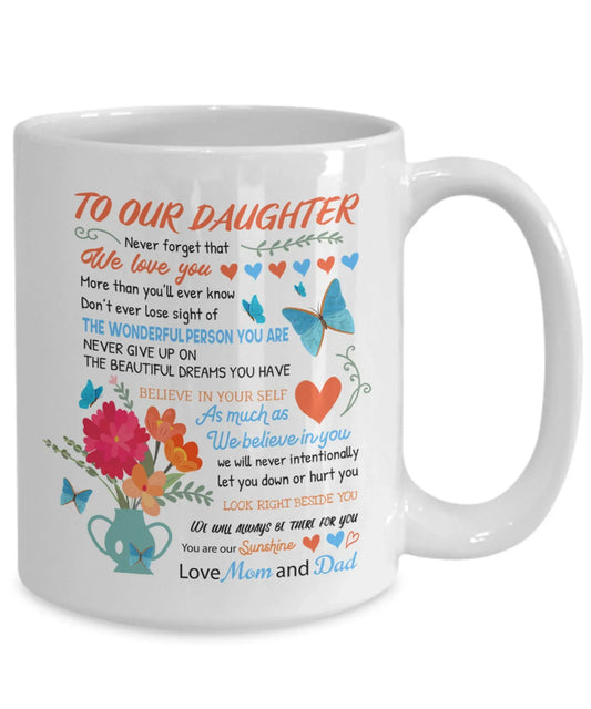 TO DAUGHTER MUG - GIFT FROM MOM & DAD - HLT00