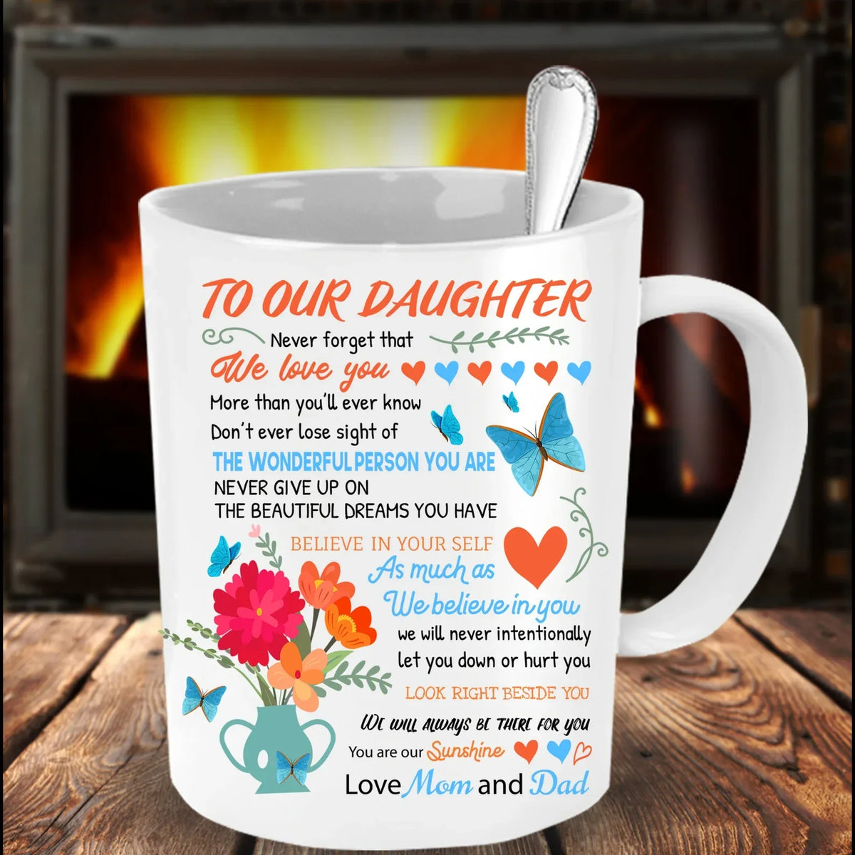 TO DAUGHTER MUG - GIFT FROM MOM & DAD - HLT00