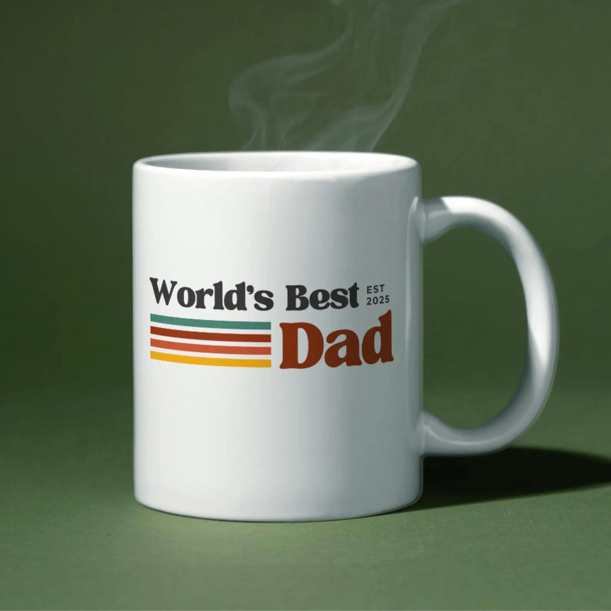 TO THE BEST DAD EST 2025 MUG - GIFT FROM DAUGHTER - HLT00