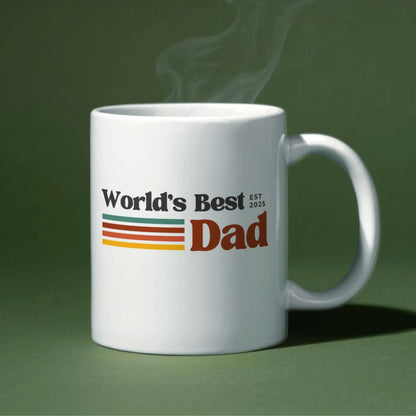 TO THE BEST DAD EST 2025 MUG - GIFT FROM DAUGHTER - HLT00