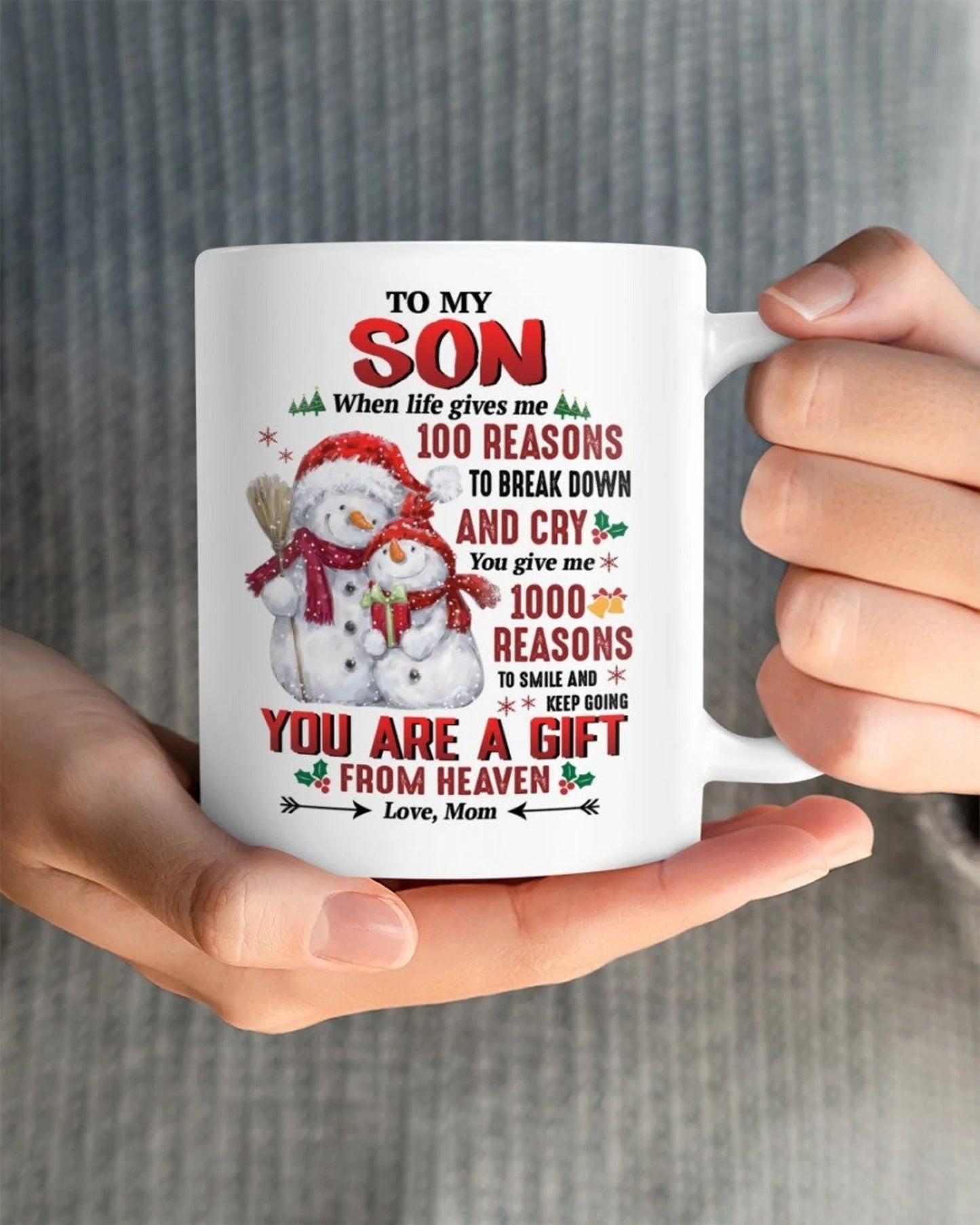 TO SON MUG 03 - GIFT FROM MOM - HLT00