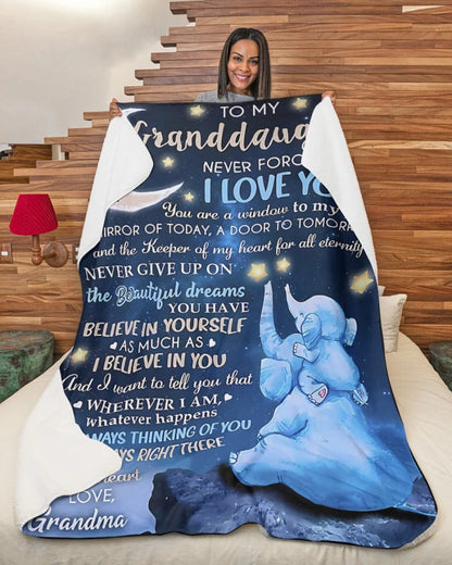 BLANKET FOR GRANDDAUGHTER – COMFORT & WARMTH GIFT FROM GRANDMA  Sherpa Fleece Quilt Blanket kien00 (SKU-CHAU-B20)