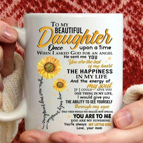 TO DAUGHTER MUG 00- GIFT FROM MOM - HLT00