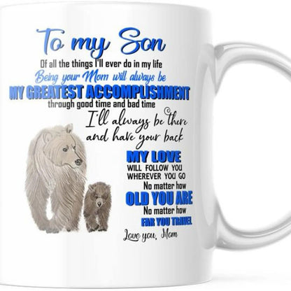 TO SON MUG 02 - GIFT FROM MOM - HLT00