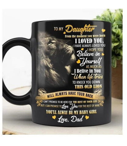 TO DAUGHTER LION MUG - GIFT FROM DAD - HLT00