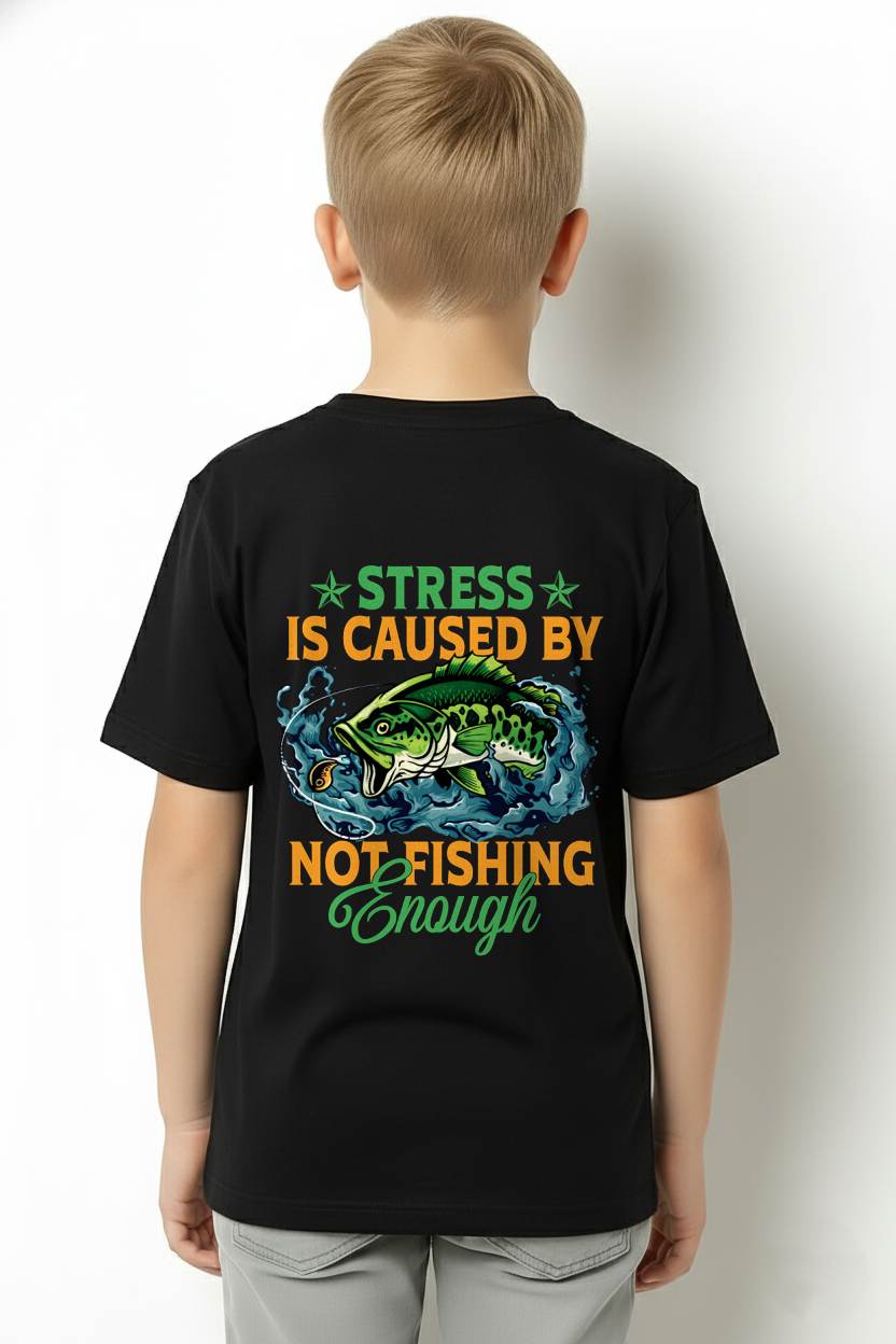 Stress Is Caused By Not Fishing Enough T-Shirt - SHIRT FOR MEN - HLT00 (SKU2602-197)