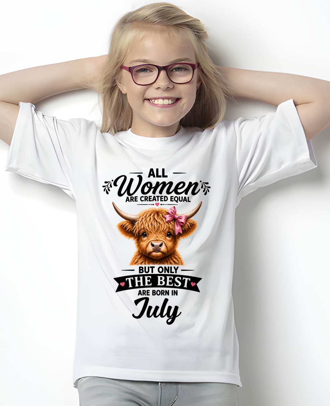 JULY, WOMEN ARE CREATED EQUAL - SHIRT FOR WOMEN - HLT07 (SKU2608-14-07)