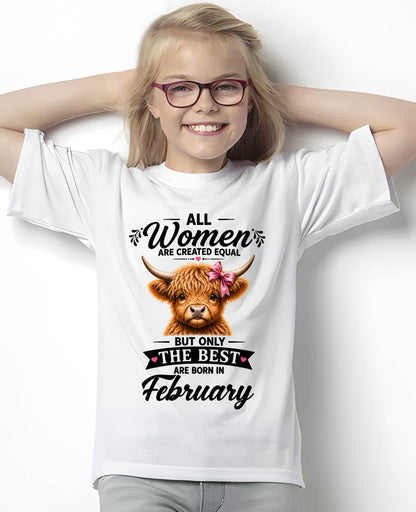 FEBRUARY, WOMEN ARE CREATED EQUAL - SHIRT FOR WOMEN - HLT02 (SKU2608-14-02)