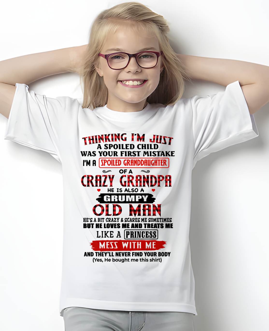 SPOILED GRANDDAUGHTER - GIFT FROM GRANDPA - kien00 (SKU2602-117-00)