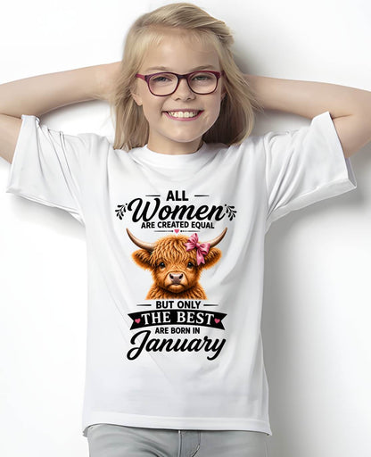 JANUARY, WOMEN ARE CREATED EQUAL - SHIRT FOR WOMEN - HLT01 (SKU2608-14-01)