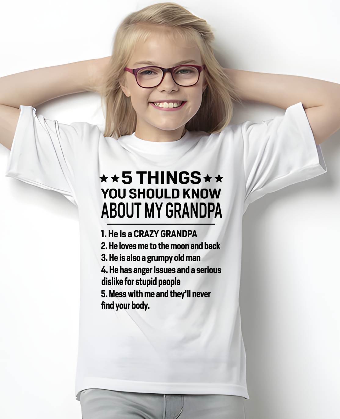 FIVE THINGS YOU SHOULD KNOW ABOUT MY GRANDPA - GIFT FROM GRANDPA - kien00 (SKU2603-134-00)