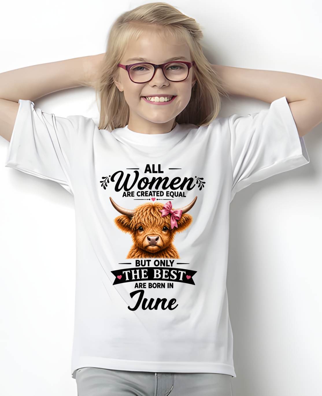 JUNE, WOMEN ARE CREATED EQUAL - SHIRT FOR WOMEN - HLT06 (SKU2608-14-06)
