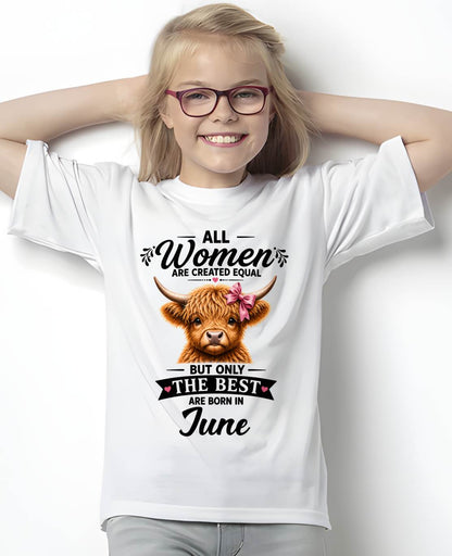 JUNE, WOMEN ARE CREATED EQUAL - SHIRT FOR WOMEN - HLT06 (SKU2608-14-06)