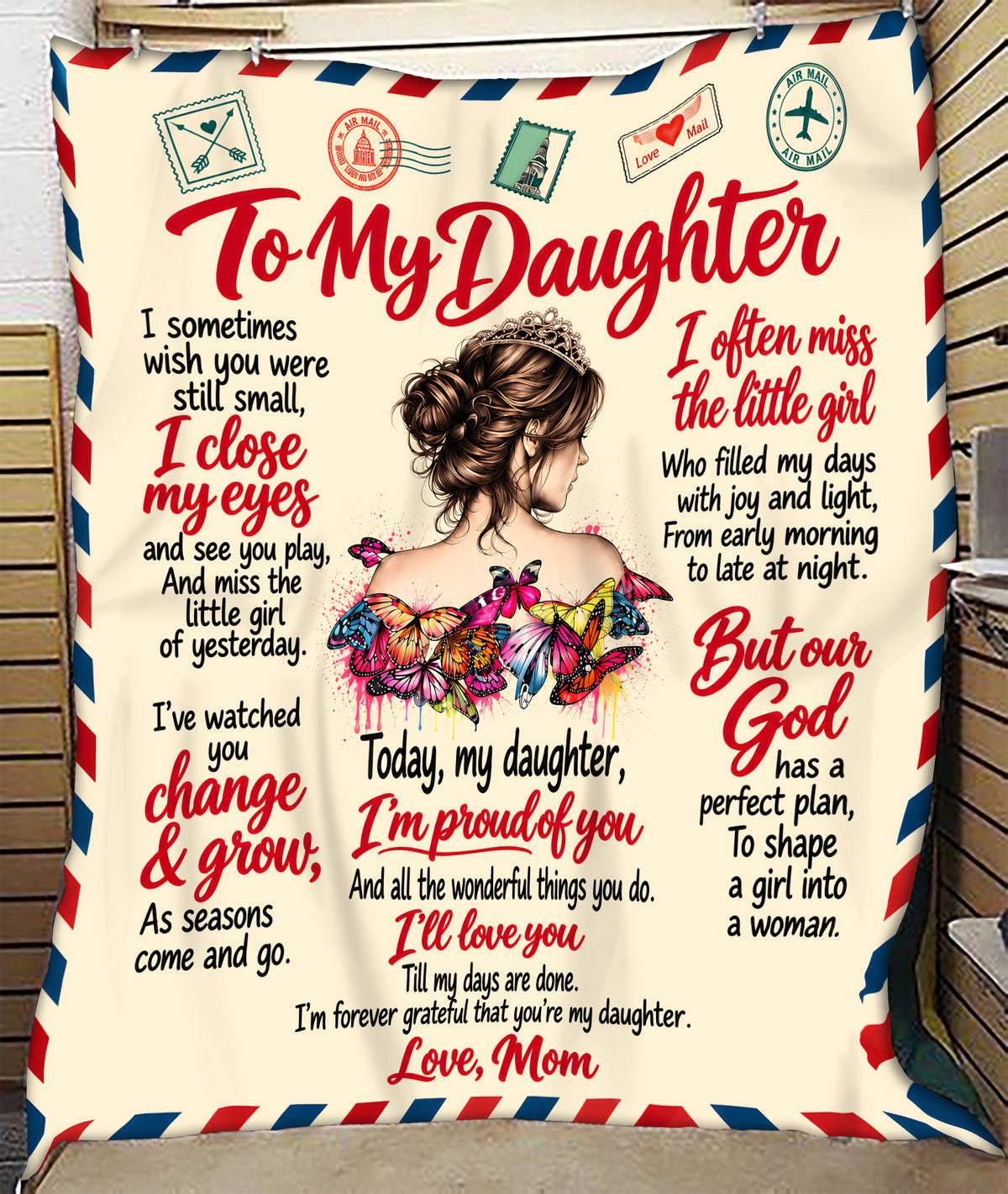 Special Gift For Your Daughter Blanket – Heartwarming Gift From Mom - HLT00 (SKU2610-900)