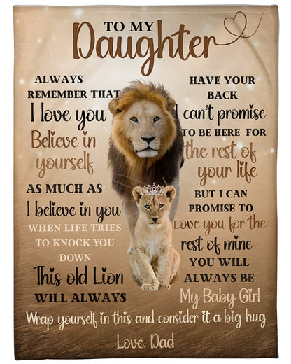 To My Daughter Blanket- From Dad-HLT00 (SKUB12-246)