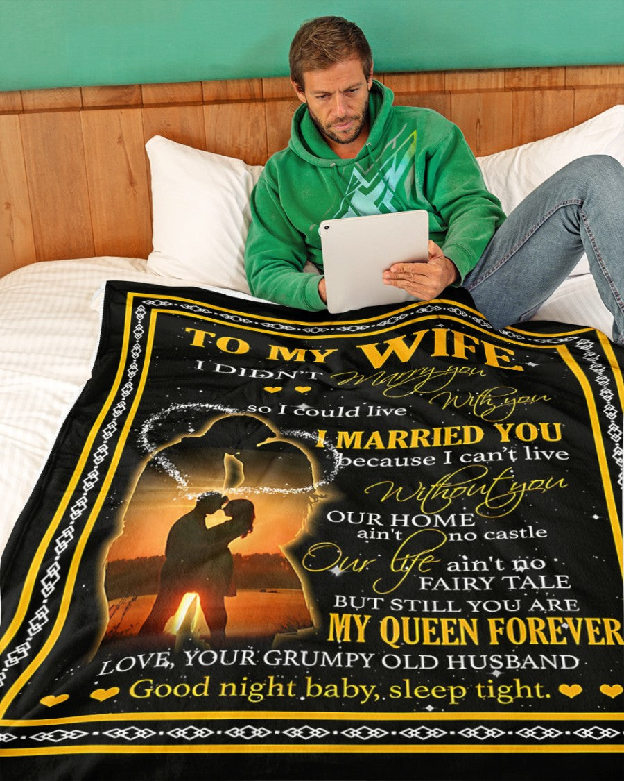 To My Wife Blanket- From Husband-HLT00 (SKUNOEL-45)