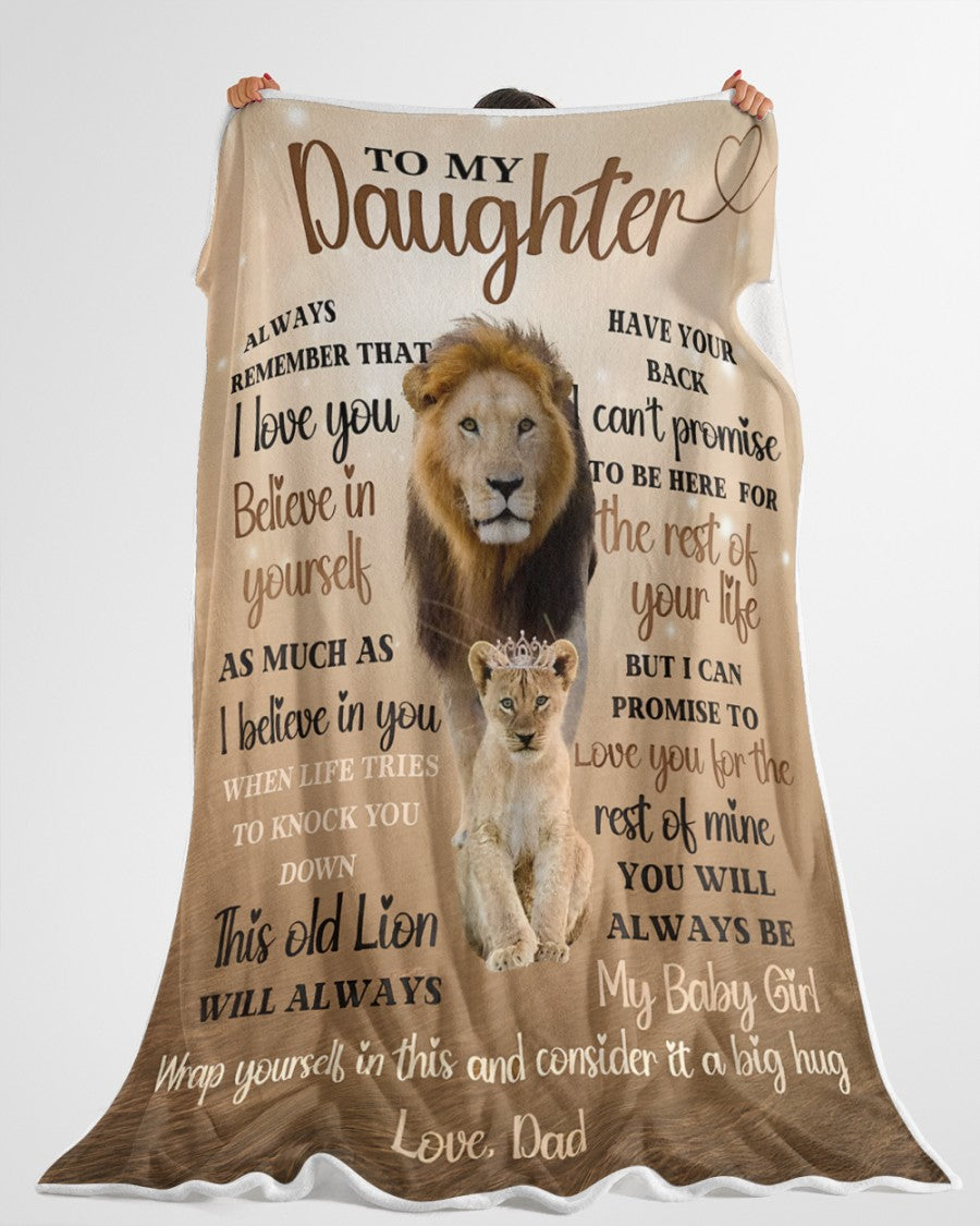 To My Daughter Blanket- From Dad-HLT00 (SKUB12-246)