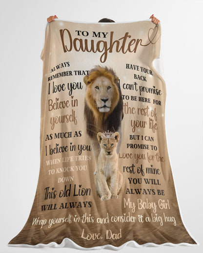 To My Daughter Blanket- From Dad-HLT00 (SKUB12-246)