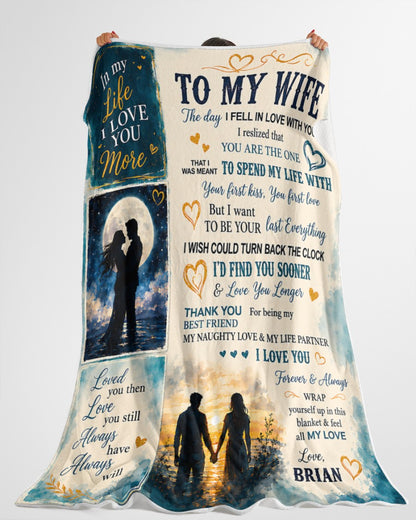 To My Wife Blanket- From Husband-HLT00 (SKU2608-581)