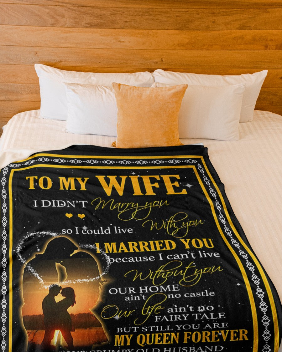 To My Wife Blanket- From Husband-HLT00 (SKUNOEL-45)