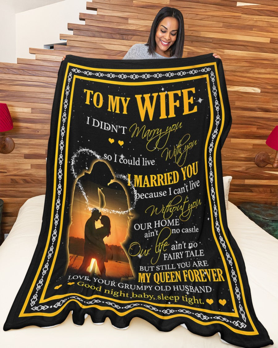 To My Wife Blanket- From Husband-HLT00 (SKUNOEL-45)