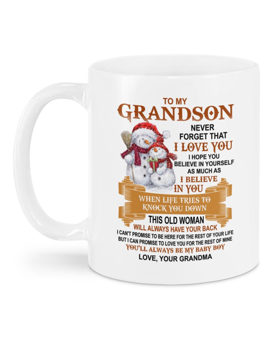 TO GRANDSON MUG 01 - GIFT FROM GRANDMA - HLT00