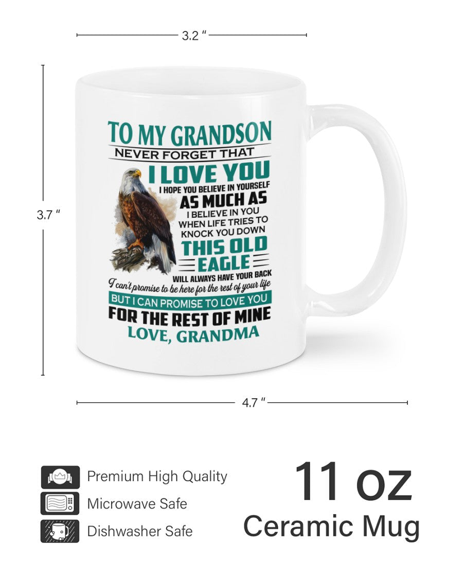 TO GRANDSON MUG 02 - GIFT FROM GRANDMA - HLT00