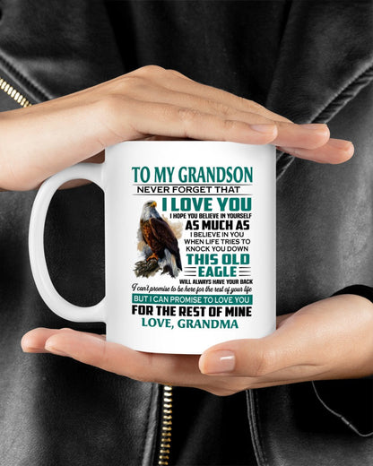 TO GRANDSON MUG 02 - GIFT FROM GRANDMA - HLT00