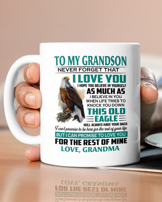 TO GRANDSON MUG 02 - GIFT FROM GRANDMA - HLT00