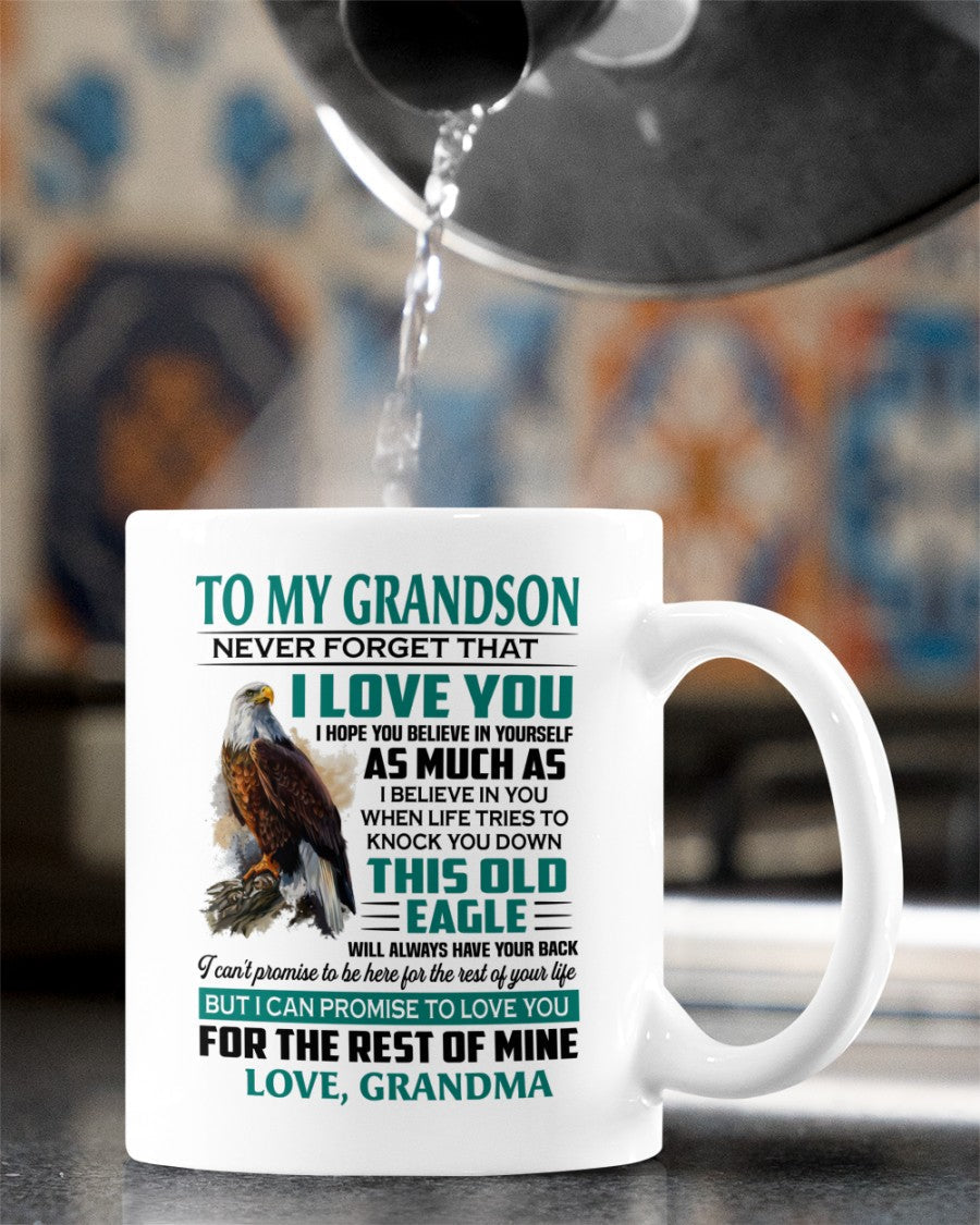 TO GRANDSON MUG 02 - GIFT FROM GRANDMA - HLT00