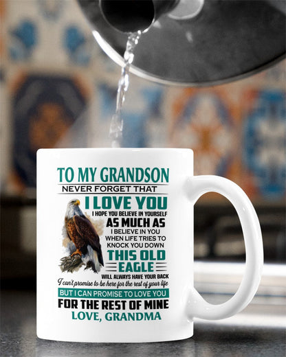 TO GRANDSON MUG 02 - GIFT FROM GRANDMA - HLT00