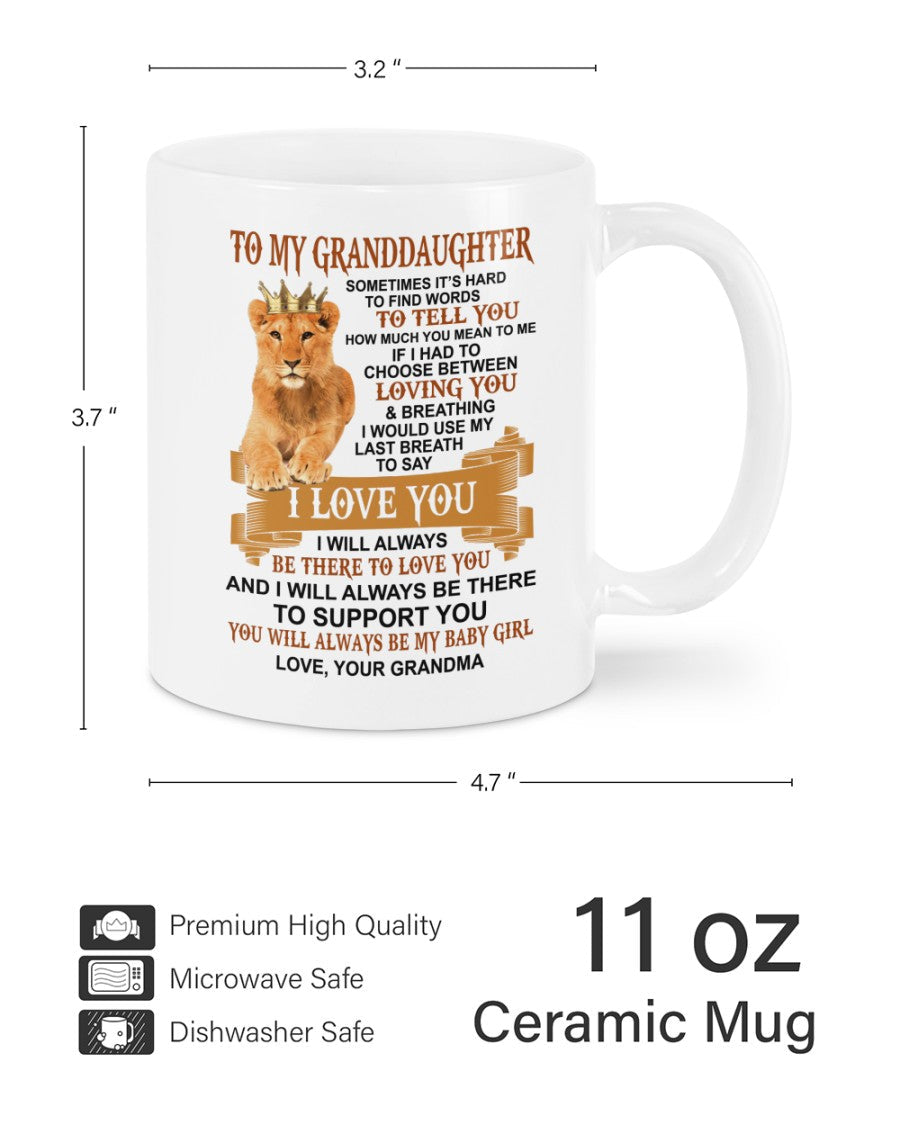 TO GRANDDAUGHTER MUG 01 - GIFT FROM GRANDMA - HLT00