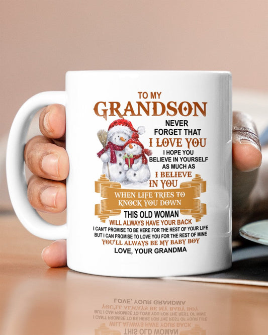 TO GRANDSON MUG 01 - GIFT FROM GRANDMA - HLT00