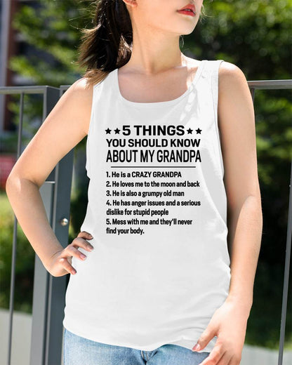 FIVE THINGS YOU SHOULD KNOW ABOUT MY GRANDPA - GIFT FROM GRANDPA - kien00 (SKU2603-134-00)
