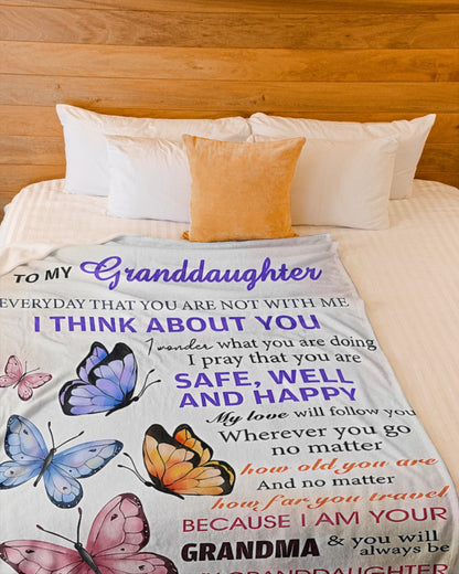 BLANKET FOR GRANDDAUGHTER – COMFORT & WARMTH GIFT FROM GRANDMA  Sherpa Fleece Quilt Blanket kien00 (SKUB-BLK-GMD1)