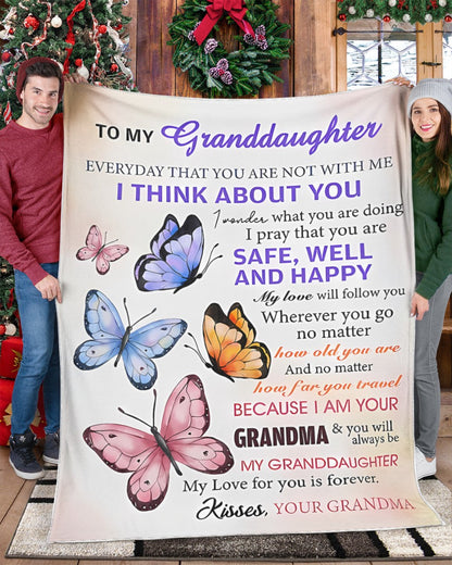 BLANKET FOR GRANDDAUGHTER – COMFORT & WARMTH GIFT FROM GRANDMA  Sherpa Fleece Quilt Blanket kien00 (SKUB-BLK-GMD1)